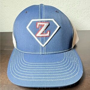 Pacifica Blue and White Snapback Hat